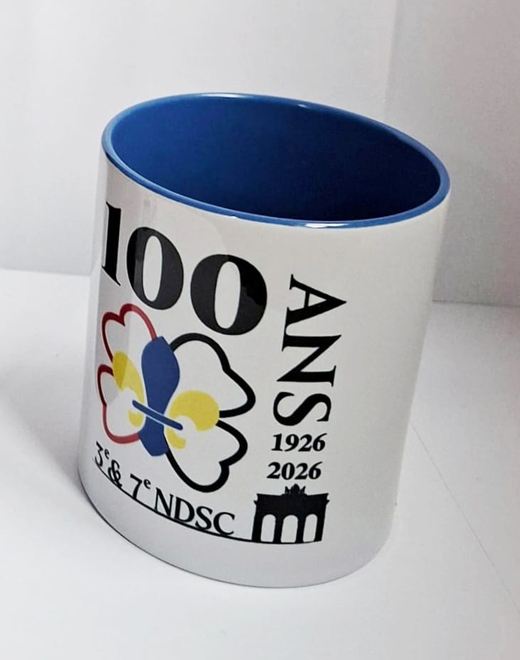 Tasse 100 ans bleue "7ème"