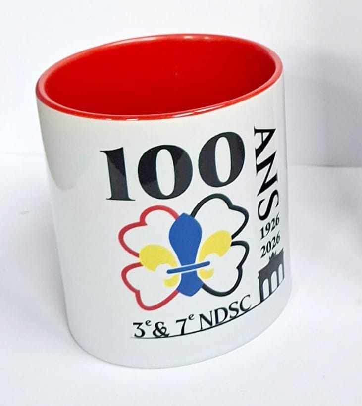 Tasse 100 ans rouge "3ème"
